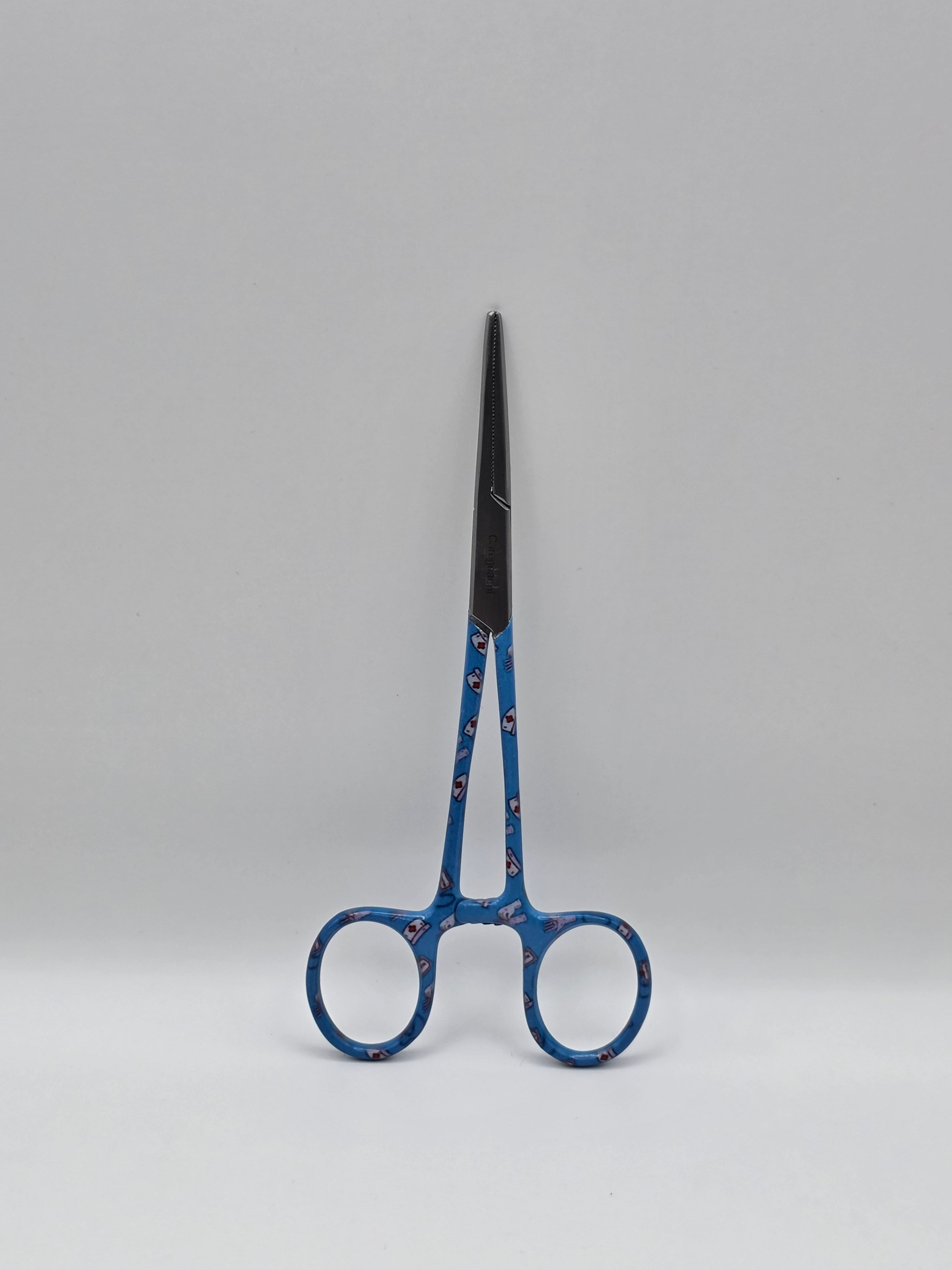 3-delige verpleegkundige scharenset blauw met hoedjes en handschoenen – gratis naamgravering - Caregear.nl Zorg scharen verpleegkundigen