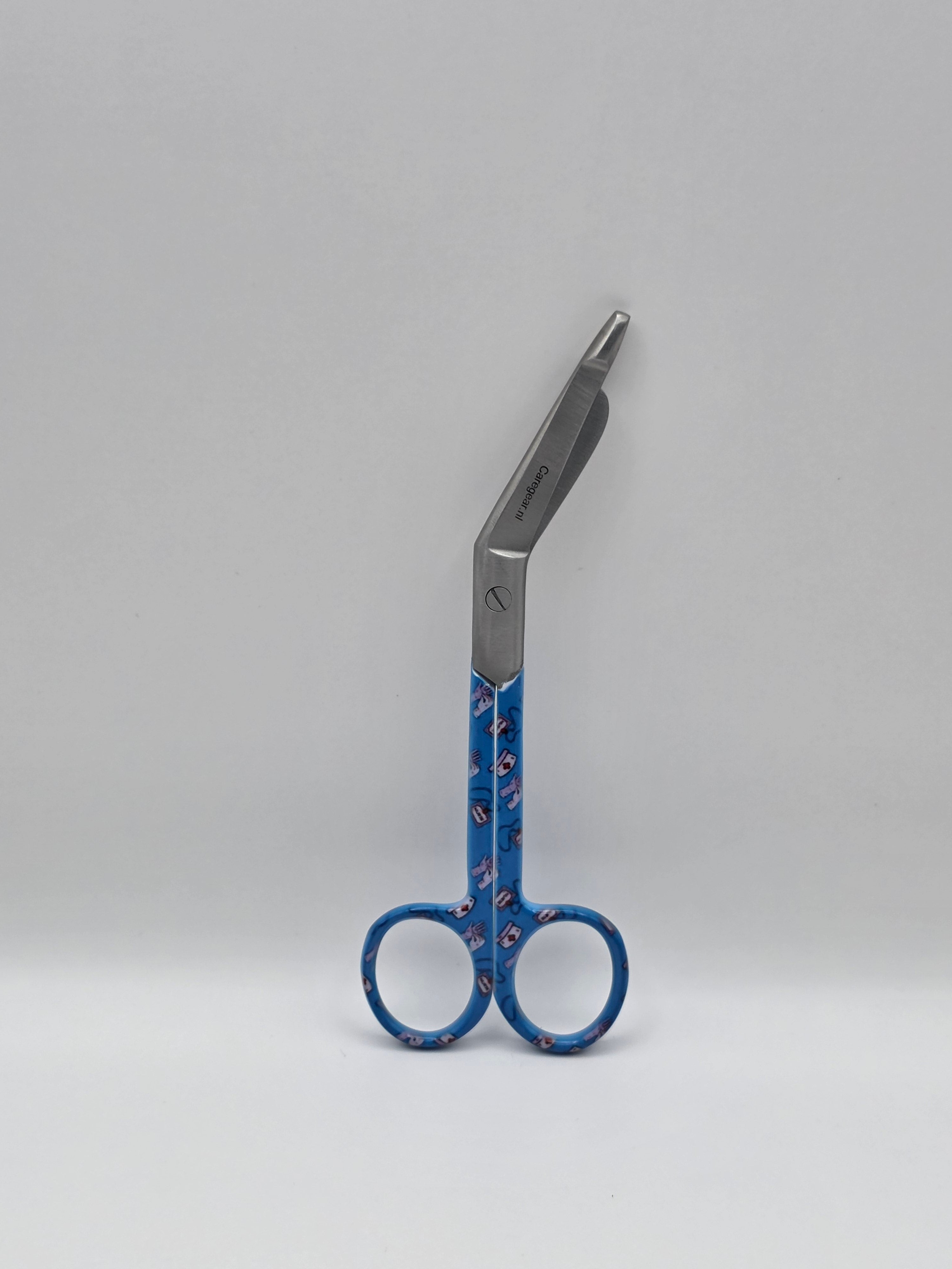 3-delige verpleegkundige scharenset blauw met hoedjes en handschoenen – gratis naamgravering - Caregear.nl Zorg scharen verpleegkundigen