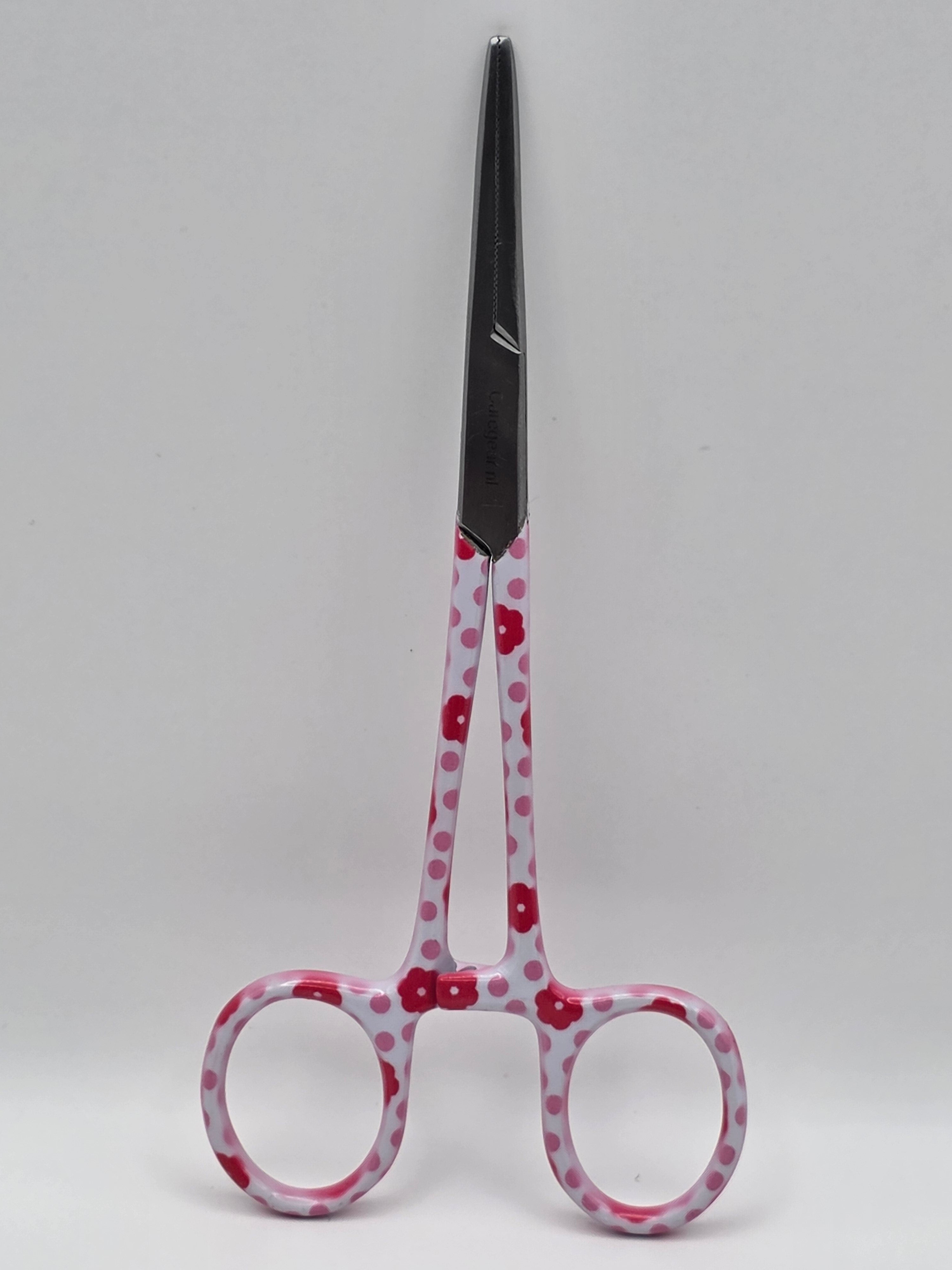 3 delig Rosé set met bloemen, scharen set verpleegkundige  (+ naam graveren) - Caregear.nl Zorg scharen verpleegkundigen