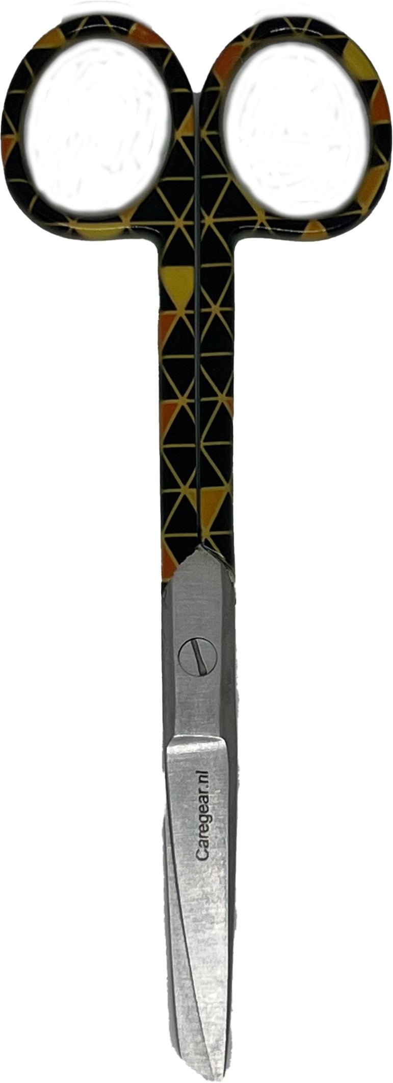 3-delige verpleegkundige scharenset – zwart/bruin met driehoekjes | Medische scharen RVS + naam graveren - Caregear.nl Zorg scharen verpleegkundigen