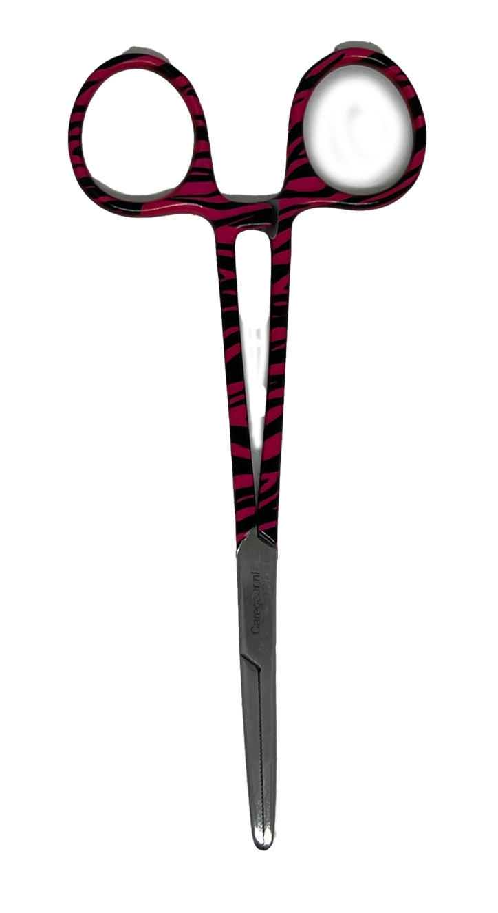 3-delige verpleegkundige scharenset - Zorg spullen in Pink/Roze/panterprint | Medische scharen RVS + naam graveren - Caregear.nl Zorg scharen verpleegkundigen