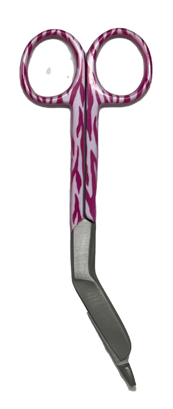 3 delig scharen set verpleegkundige Rose Zebra (+ naam graveren) - Caregear.nl Zorg scharen verpleegkundigen