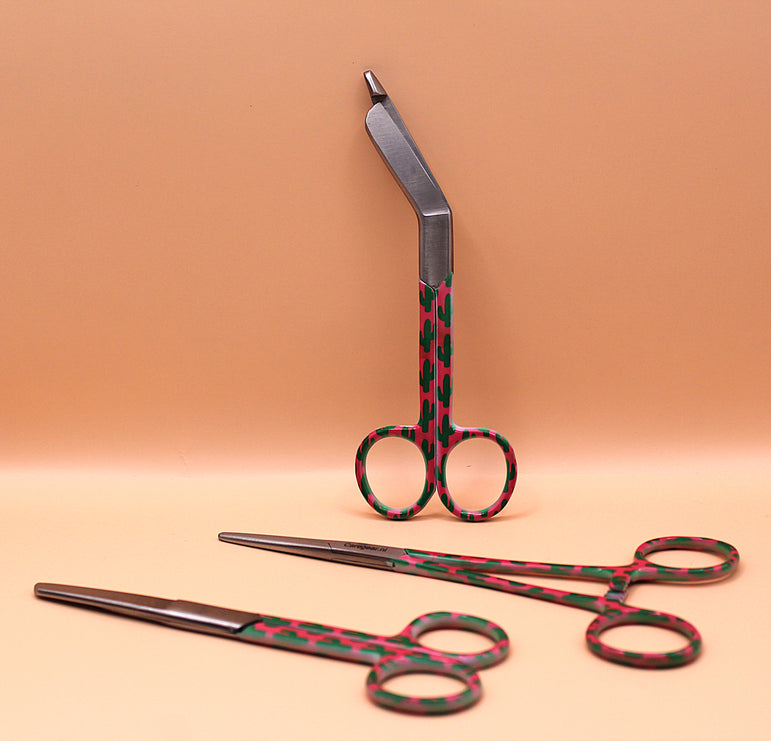 Pink Cactus 3 delig - Caregear.nl Zorg scharen verpleegkundigen