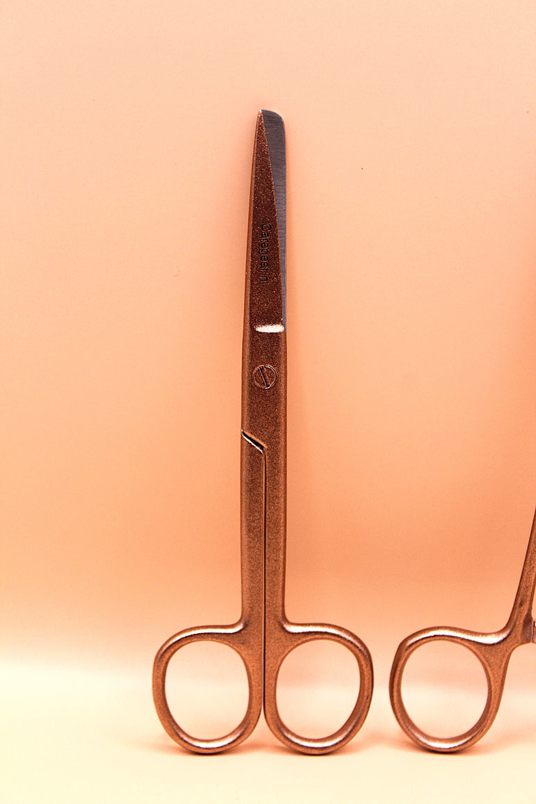 Aurora Metallic koperrosé look 3 delig - Caregear.nl Zorg scharen verpleegkundigen