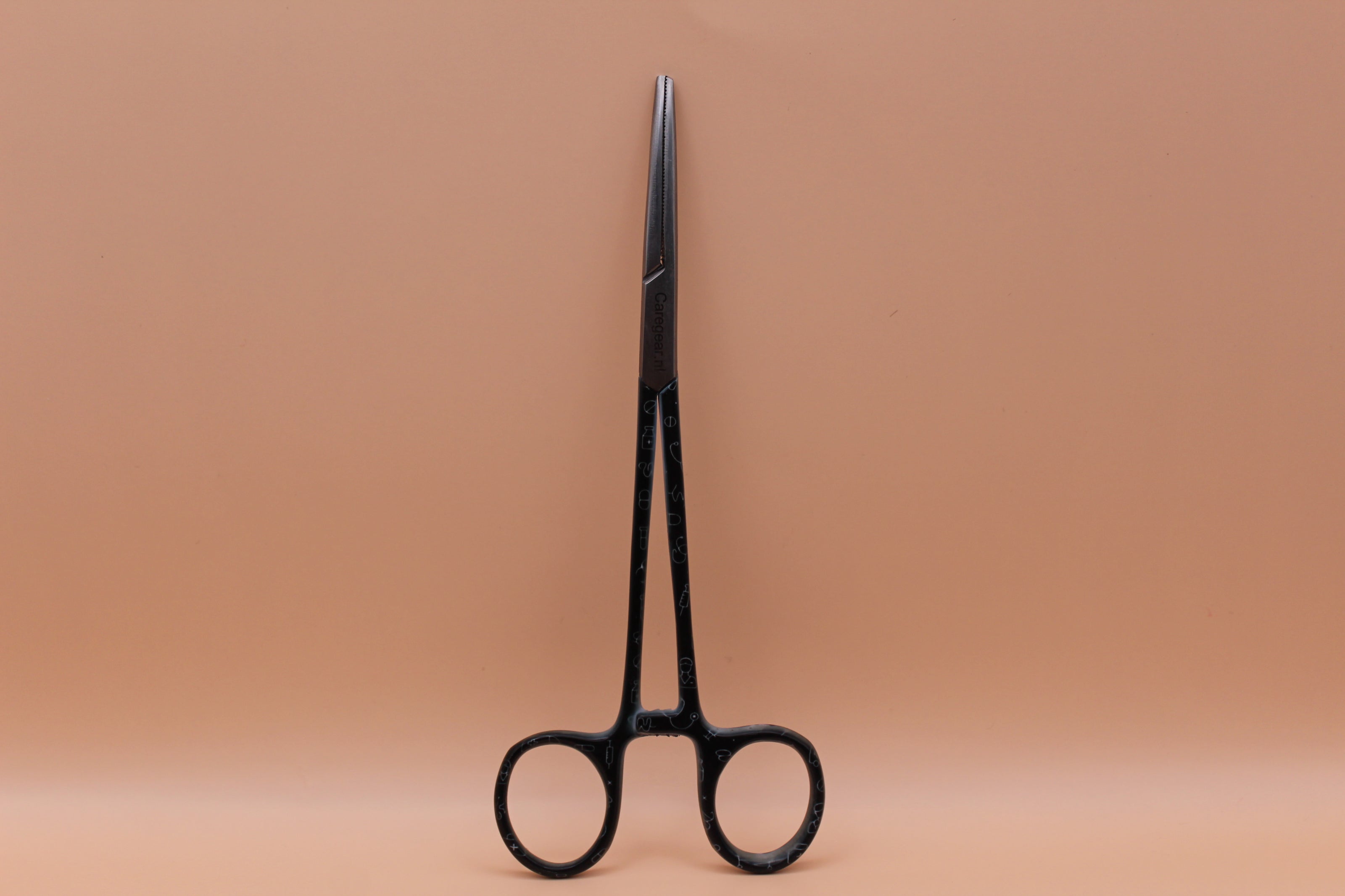 3 Delig set + gratis naam gravering Medische Icons zwart wit - Caregear.nl Zorg scharen verpleegkundigen