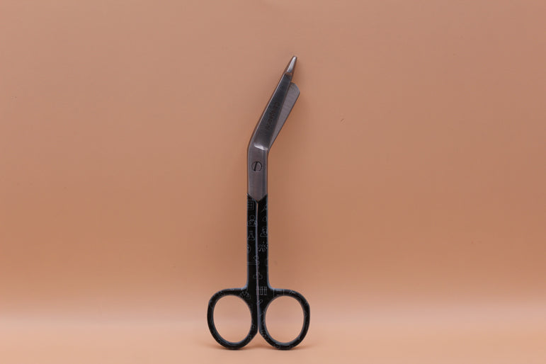 3 Delig set + gratis naam gravering Medische Icons zwart wit - Caregear.nl Zorg scharen verpleegkundigen