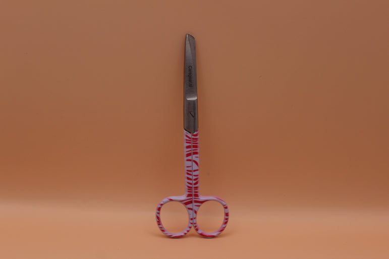 3 Delig set + gratis naam gravering Zebra roze - Caregear.nl Zorg scharen verpleegkundigen