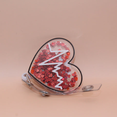 Badgehouder XL Hart + ritme - Caregear.nl Zorg scharen verpleegkundigen