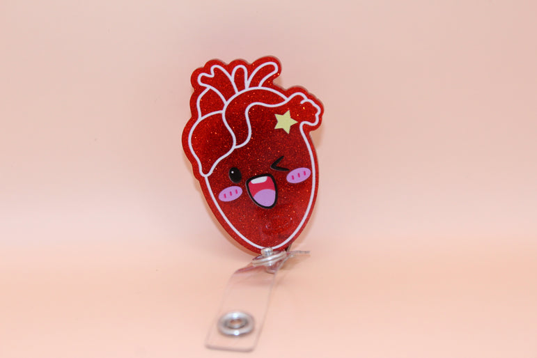 Badgehouder XL Hart cardio - Caregear.nl Zorg scharen verpleegkundigen