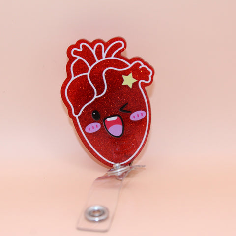 Badgehouder XL Hart cardio - Caregear.nl Zorg scharen verpleegkundigen