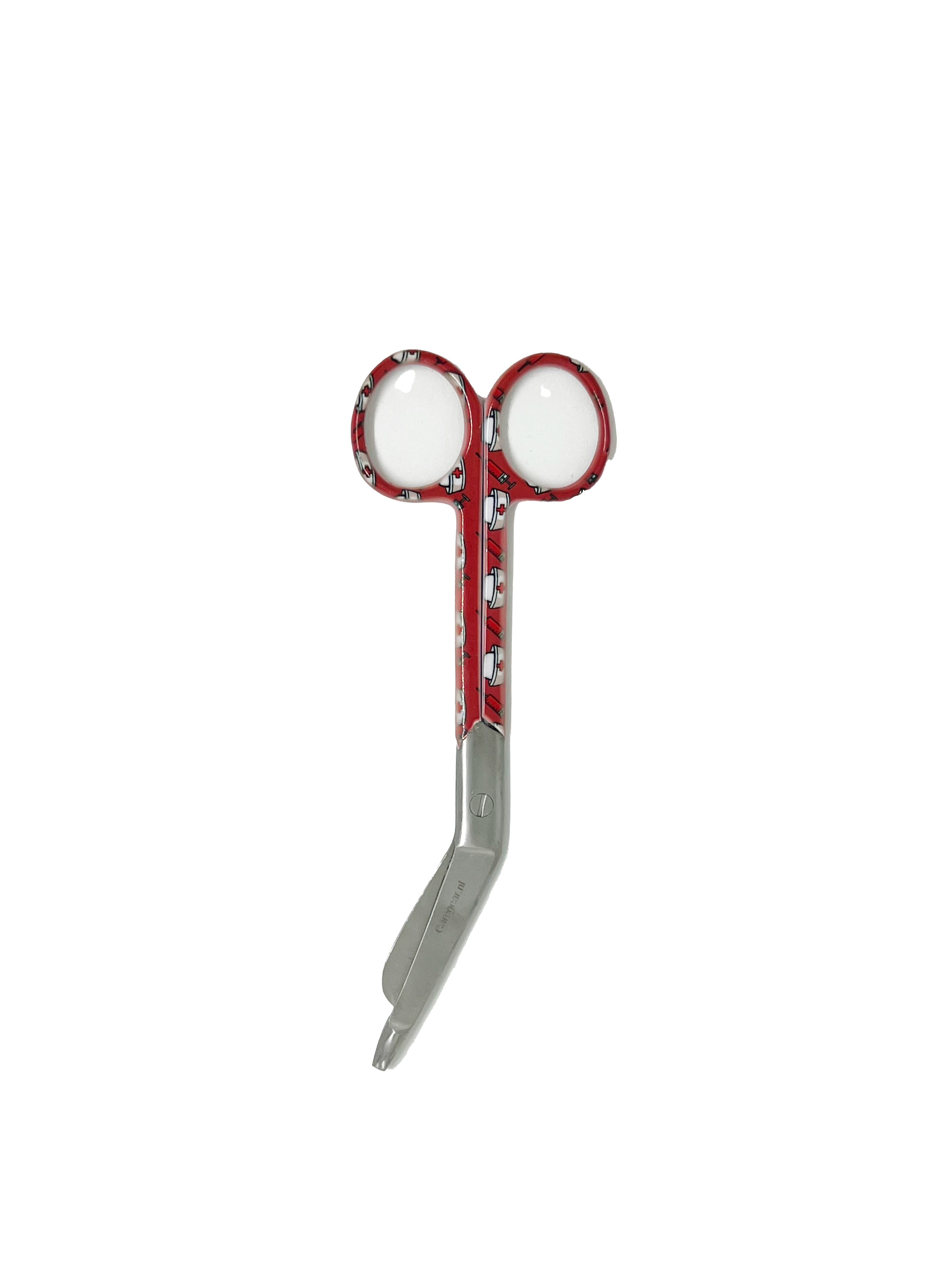 3 delig scharen set verpleegkundige Rood met verpleegkundige hoedjes (naam graveren) - Caregear.nl Zorg scharen verpleegkundigen