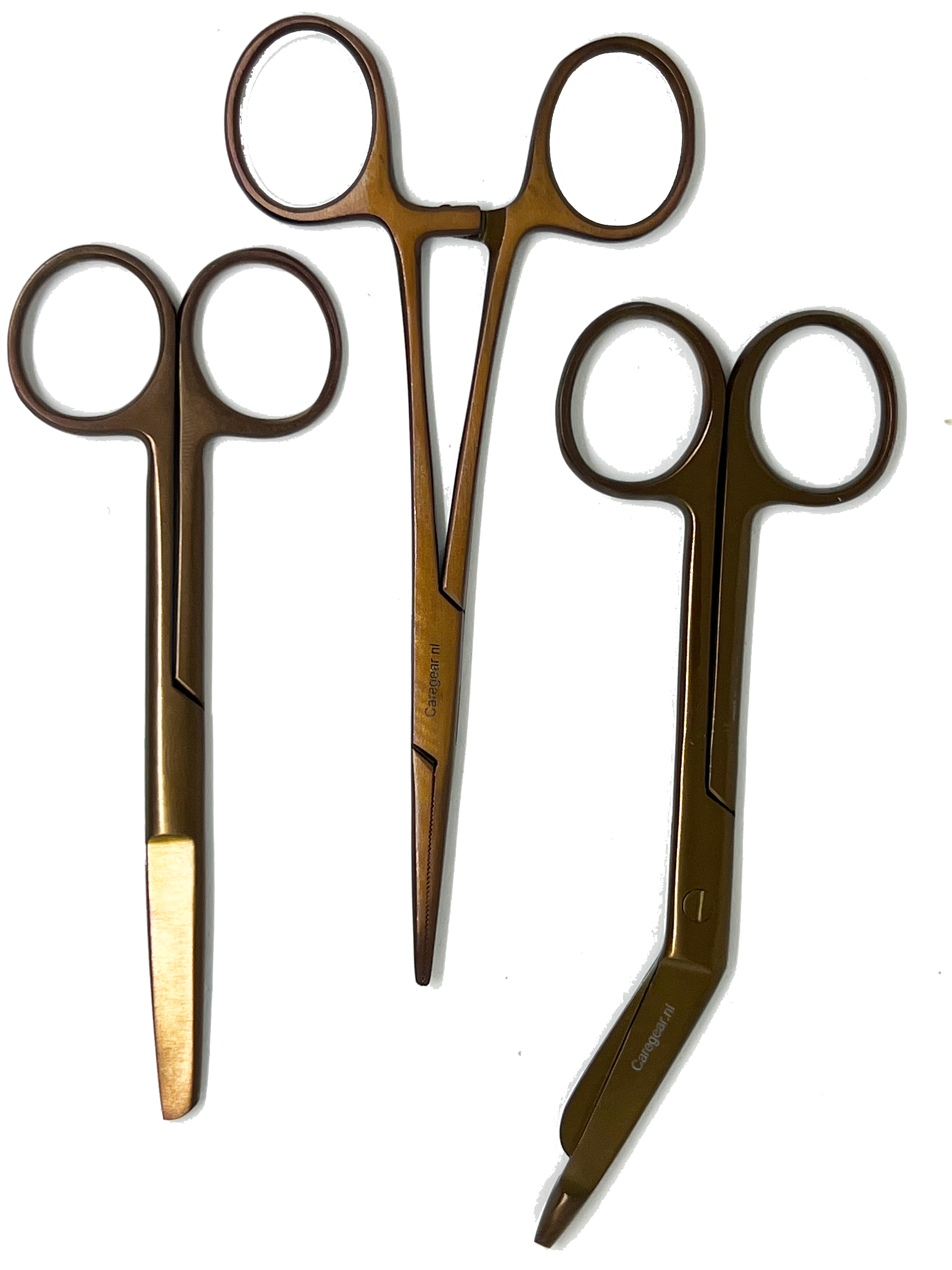 3 delig scharen set verpleegkundige Bronze (naam graveren) - Caregear.nl Zorg scharen verpleegkundigen