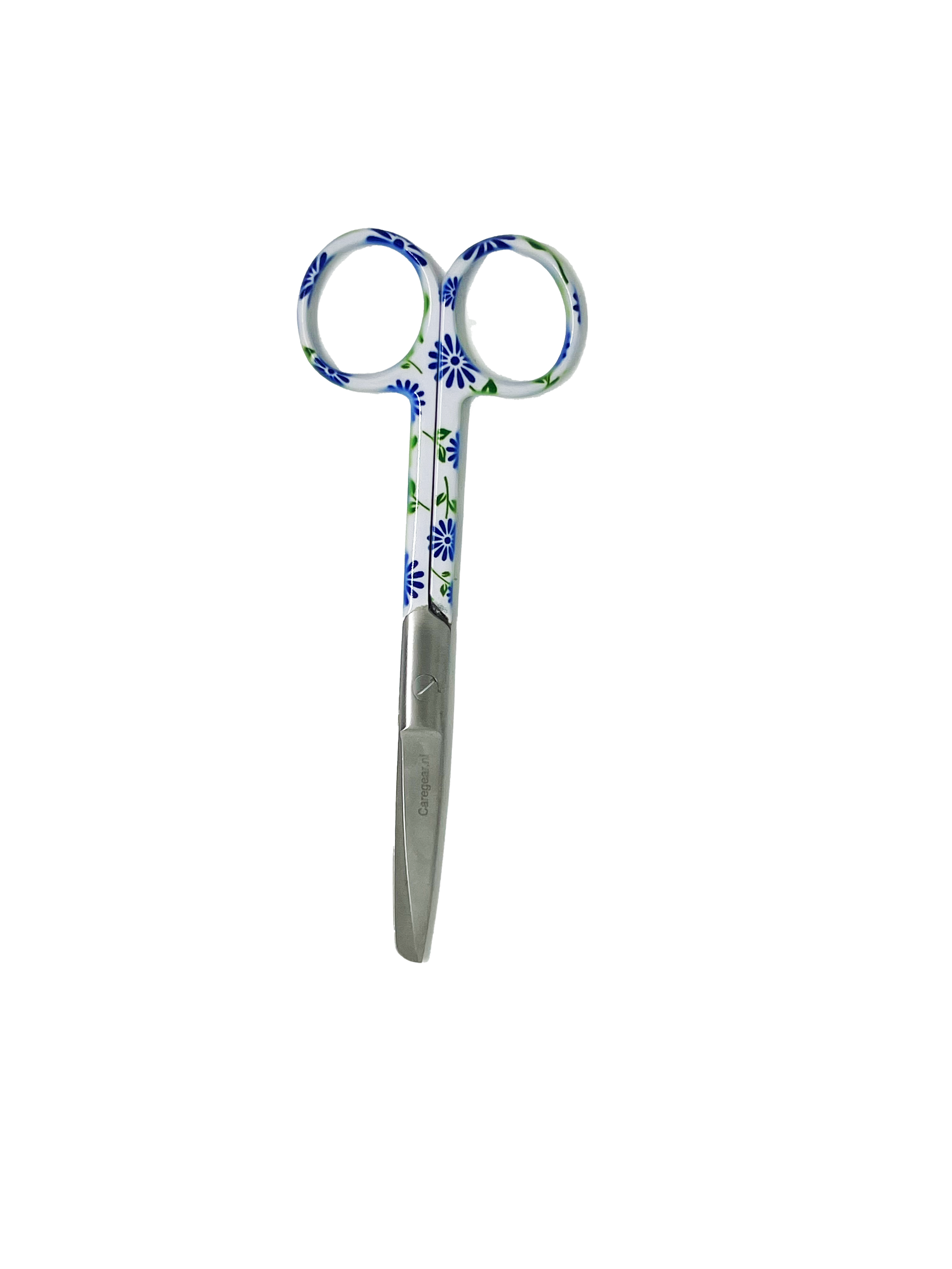 3 delig scharen set verpleegkundige Witte bloemen (naam graveren) - Caregear.nl Zorg scharen verpleegkundigen