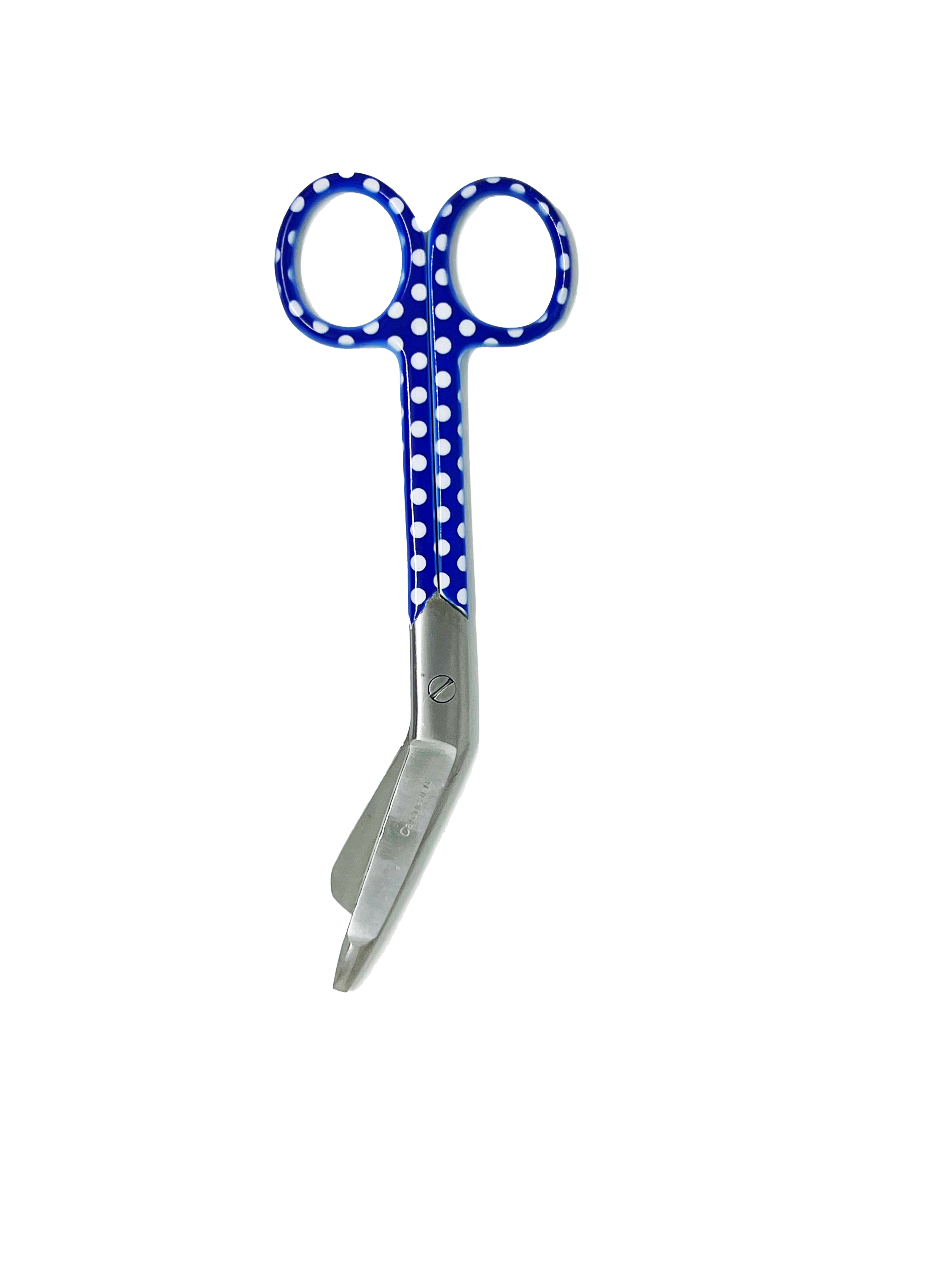 3 delig scharen set verpleegkundige Blauw met witte stippen (naam graveren) - Caregear.nl Zorg scharen verpleegkundigen