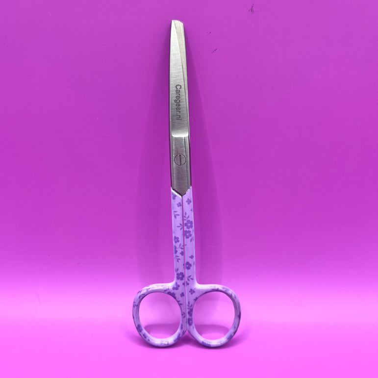 Paarse bloemen 3 delig - Caregear.nl Zorg scharen verpleegkundigen