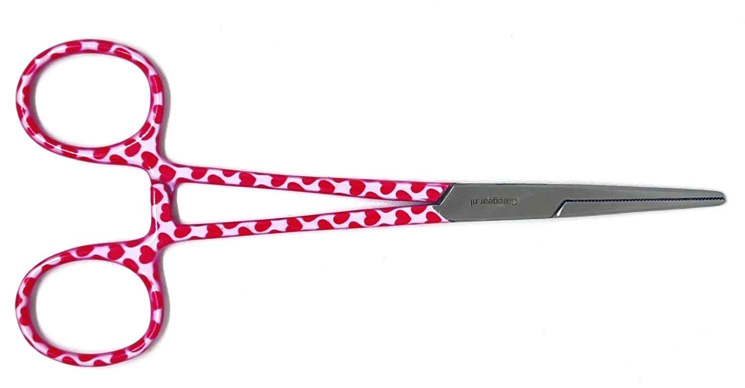 3 delig scharen set verpleegkundige hartjes roze/wit - scharenset verpleegkundige hartjes roze zorg scharen - Caregear.nl Zorg scharen verpleegkundigen