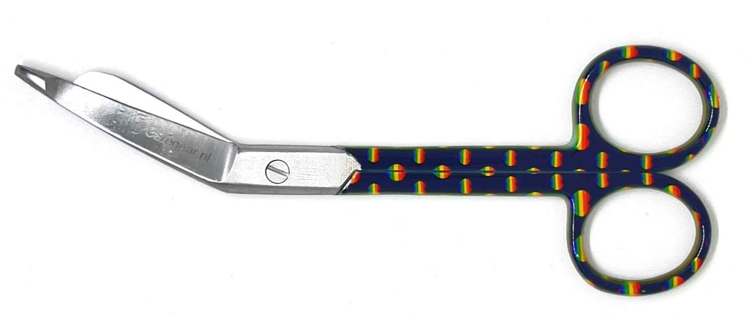 3 delig scharen set verpleegkundige Regenboog - Caregear.nl Zorg scharen verpleegkundigen