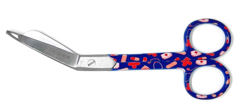 3 delig scharen set verpleegkundige VPK blauw - Caregear.nl Zorg scharen verpleegkundigen